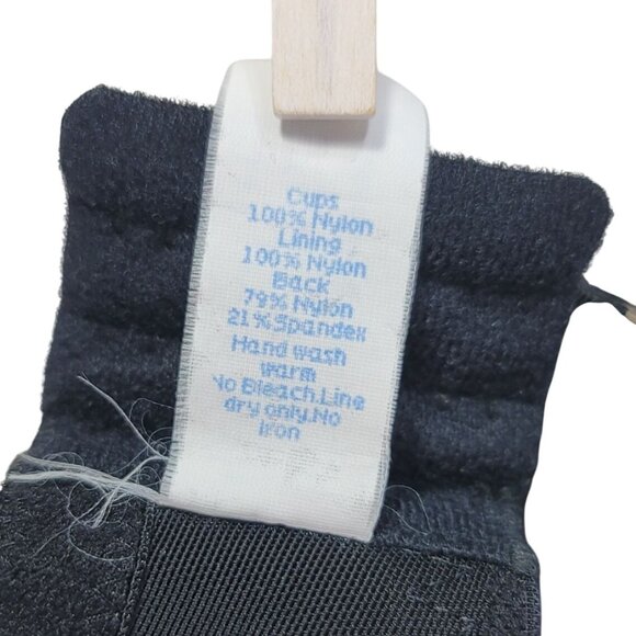 Goddess Full Coverage Underwire Bra Black 44DD SemiSheer Unpad Adj Lace #802 VTG - Picture 9 of 9